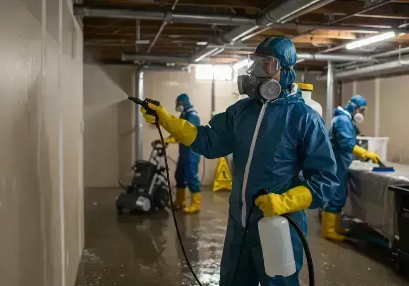 Basement Sanitization and Antimicrobial Treatment process in Vail, CO